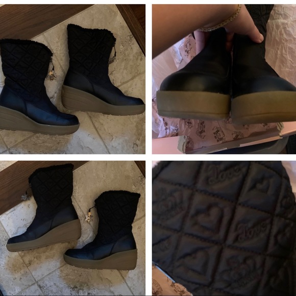 ❄️ Y2K Juicy Couture SNOWFLAKE Wedge Snow Boots FINAL PRICE - Picture 3 of 9